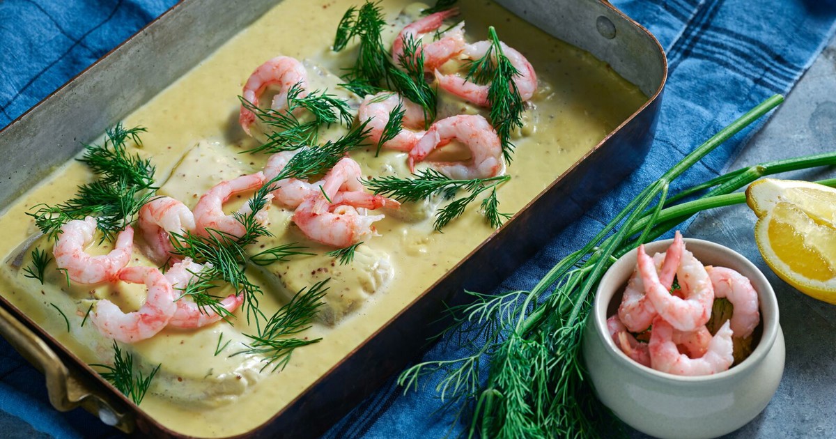 Torskrygg med vitvinssås och morötter