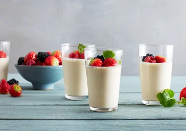 Pannacotta med bär