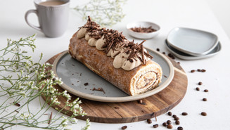 Tiramisu-kääretorttu