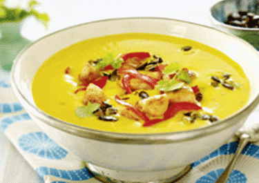Kürbiscreme-Suppe "India"