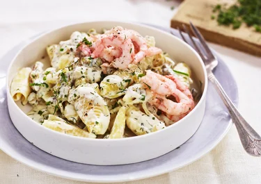 Krämig räkpasta