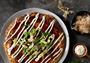 Okonomiyaki - Japanske madpandekager