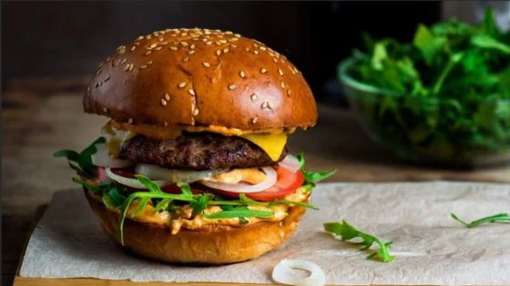 Sweet chili cheeseburger