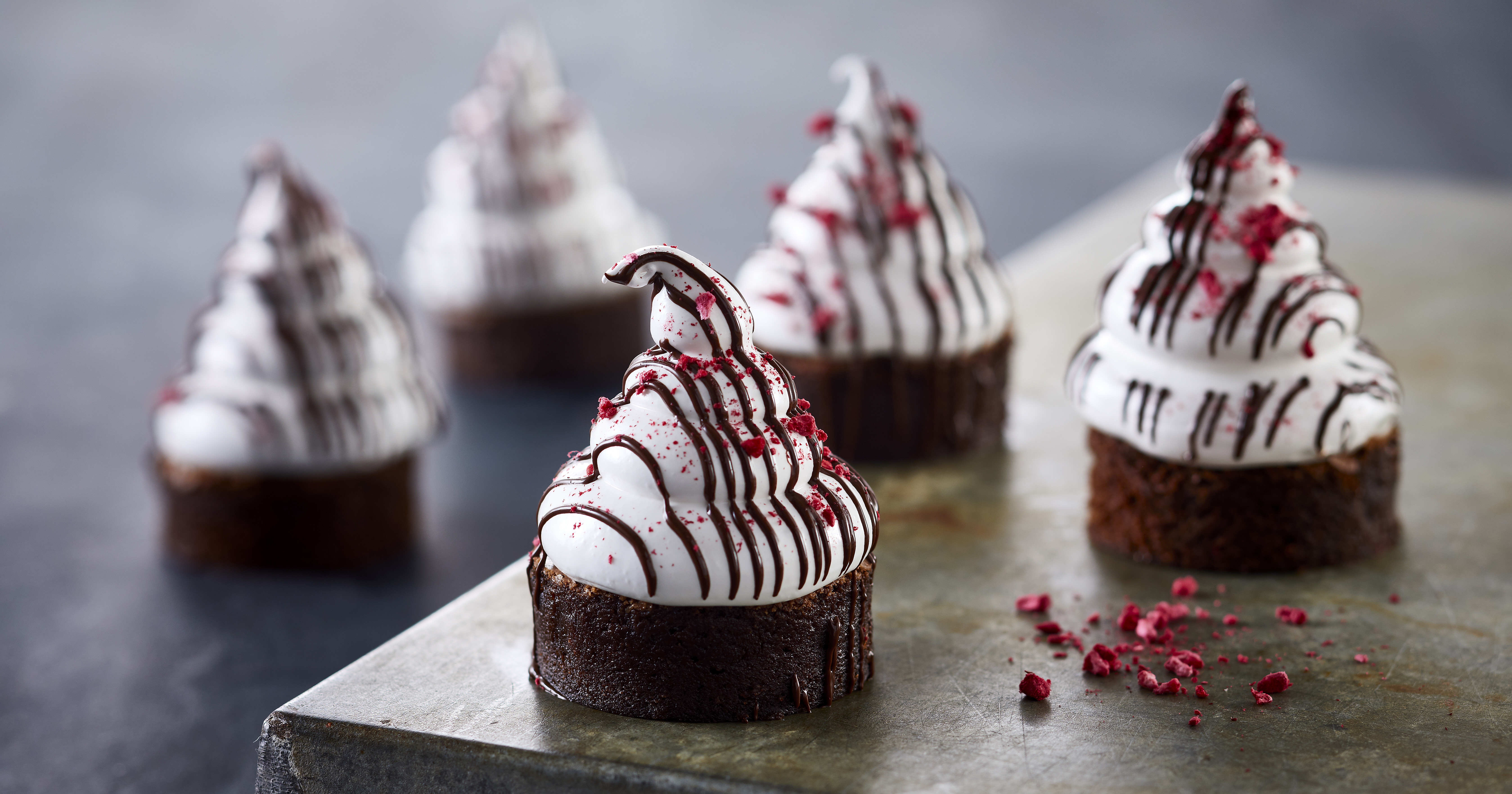 Flødebolle-brownies