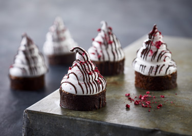 Flødebolle-brownies