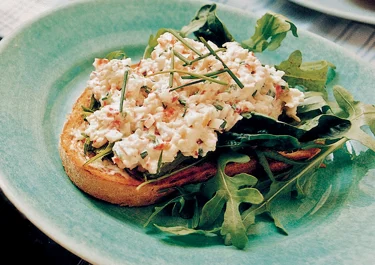 Smörbruschetta med krabbröra