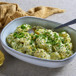 Ljummen potatissallad med crème fraiche