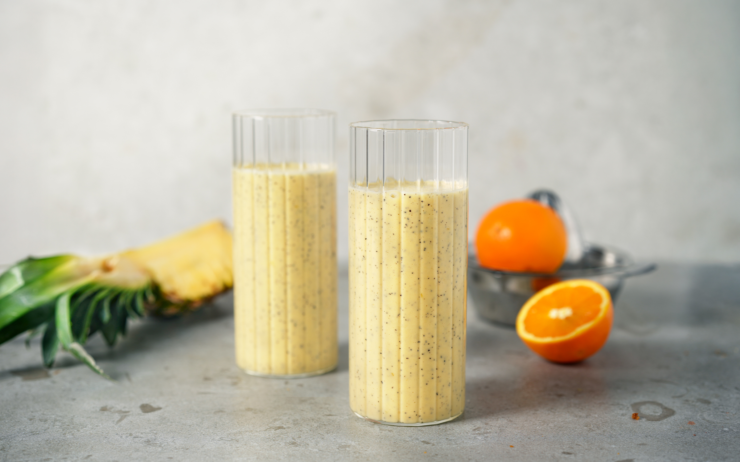 Tropisk proteinsmoothie