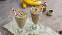Banaan-pindakaas proteïneshake