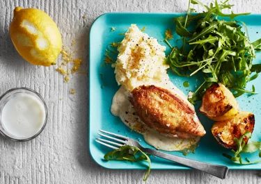 Citronkyckling med potatismos