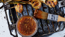 Glaze med appelsin og røget paprika