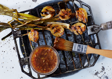 Glaze med appelsin og røget paprika