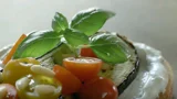 ساندويش الجبنة والباذنجان المشوي