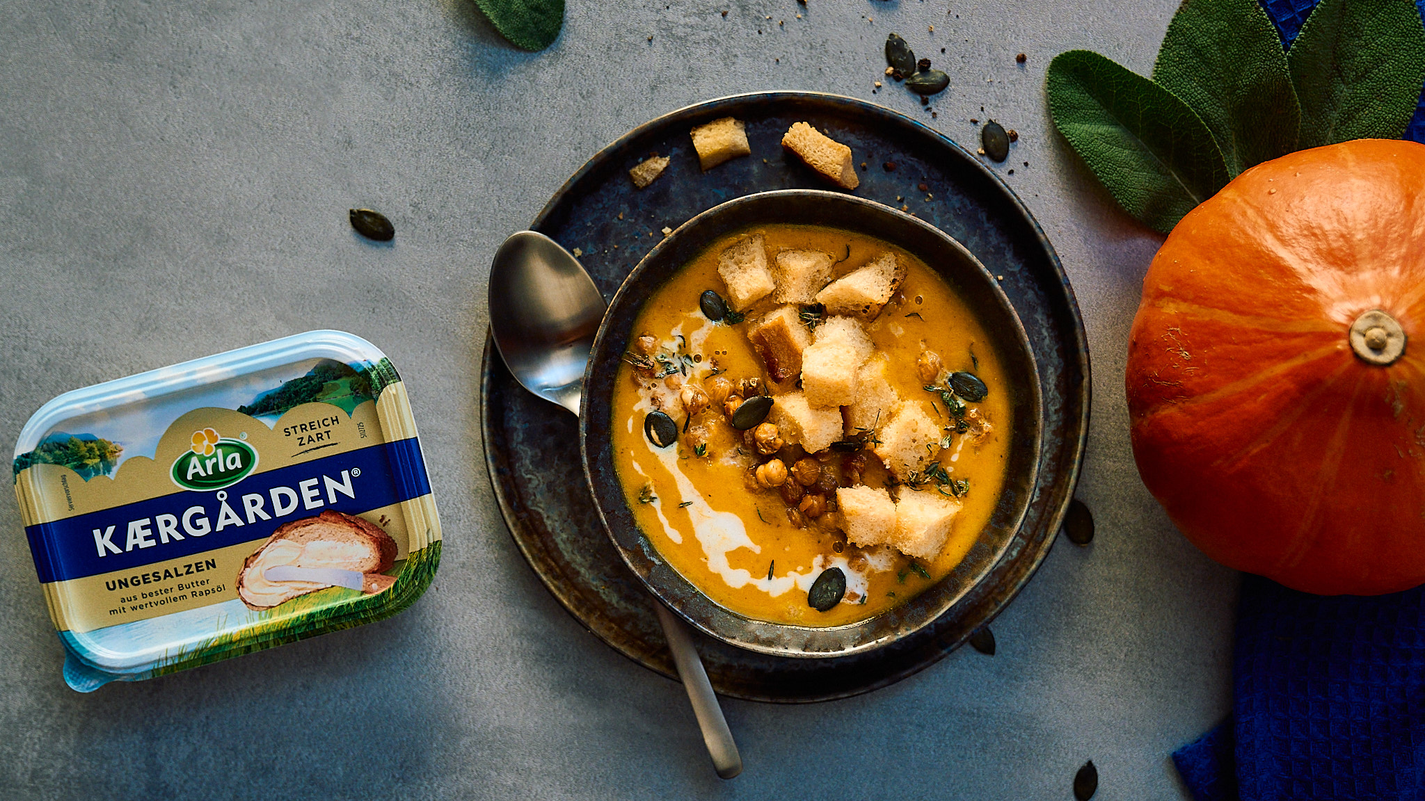 Kürbissuppe mit Kokosmilch