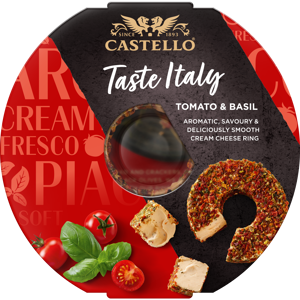 Castello® Queso crema Tomate y Albahaca