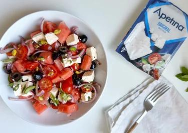 Ensalada de sandía con Arla Apetina