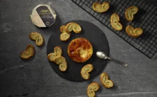 Creme Brûlée Brie with Black Pepper Palmiers