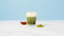 Matcha Latte with Maple Syrup