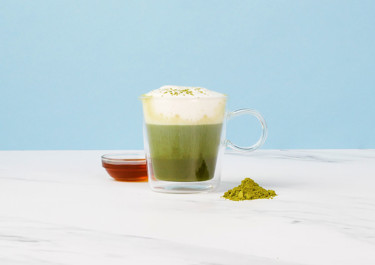 Matcha Latte with Maple Syrup