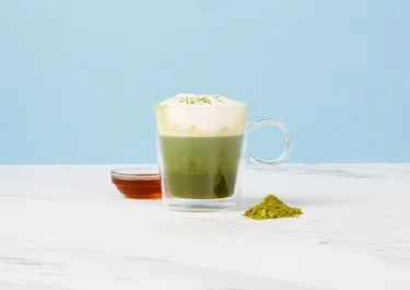 Lactose-free matcha latte