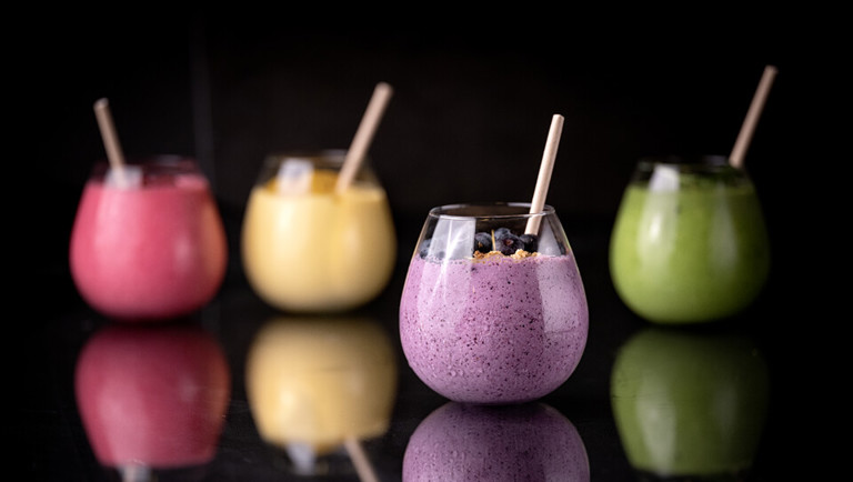 Smoothie med kefir og blåbær