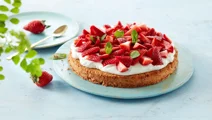 Erdbeer-Mandelkuchen