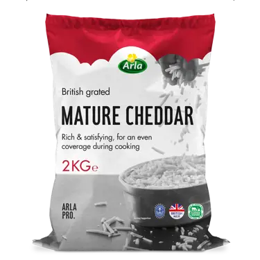 Arla Pro Mature Cheddar Cheese Grated 2kg