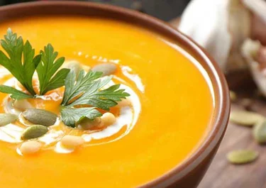 Puré de calabaza con queso