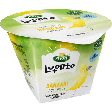 Arla Luonto+ AB banaanijogurtti 175g laktoositon