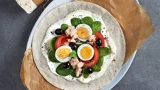 Tuna Nicoise Wrap with Cream Cheese