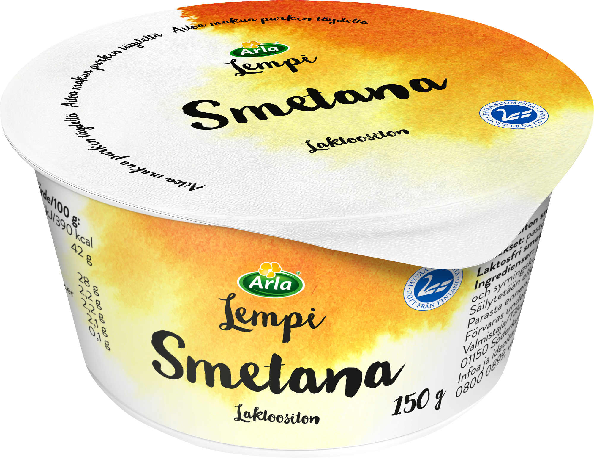 Arla Lempi smetana 150g laktoositon