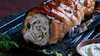 Asiatisk porchetta