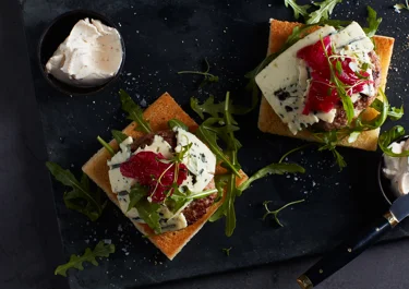 Lammfärsburgare blue cheese