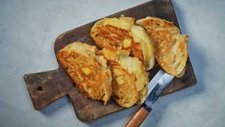 Grilled cheese sandwich med cheddar