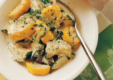 Stekt zucchini med parmesan