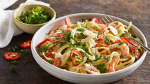 Pasta med räkor