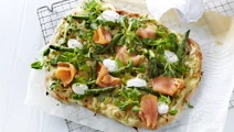 Lactosevrije witte pizza