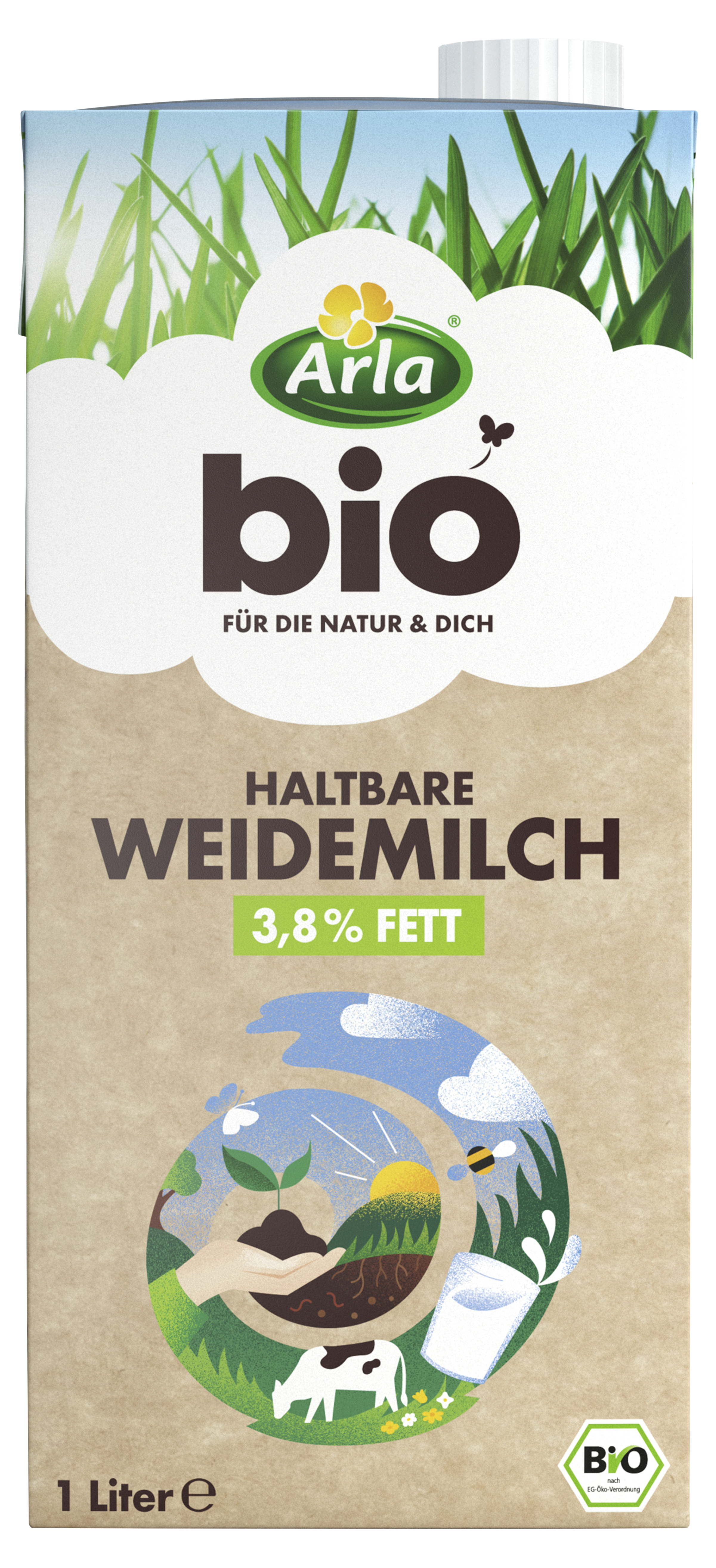 Haltbare Weidevollmilch 3,8% 1 Liter