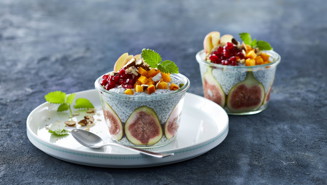 Chiagrød med vaniljeskyr