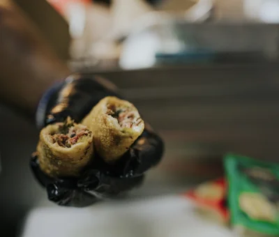 Havarti, Brisket & Kimchi Egg Roll