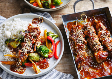 Kycklingspett sweet chili