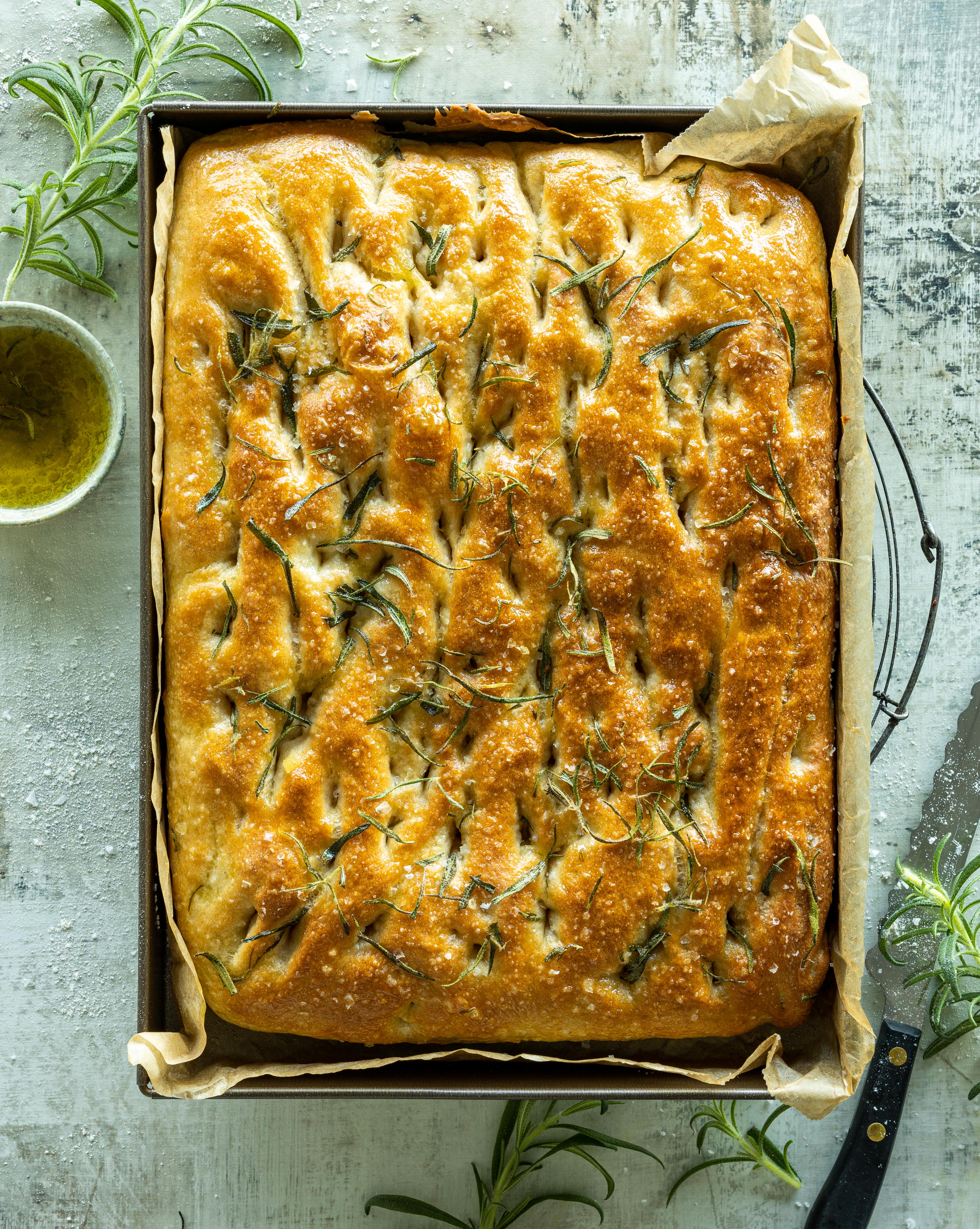 Focaccia brød