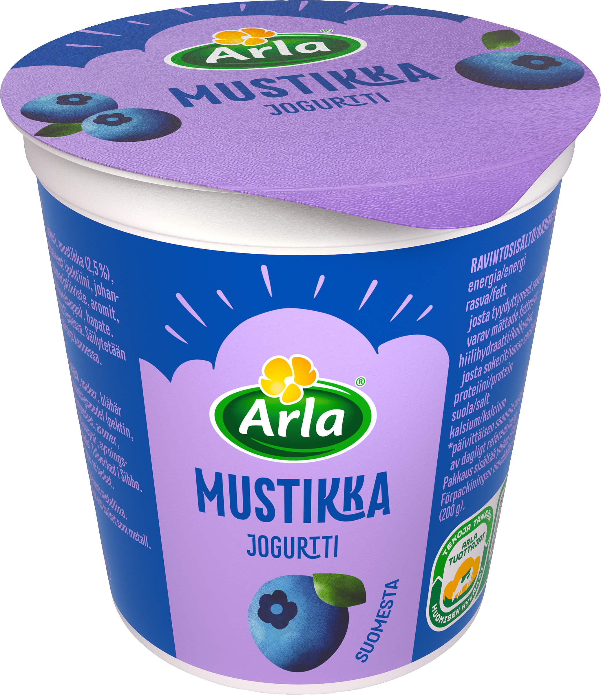 Arla mustikkajogurtti 200g