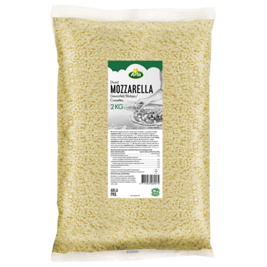 Mozzarella cossette 4x4x4mm 2kg