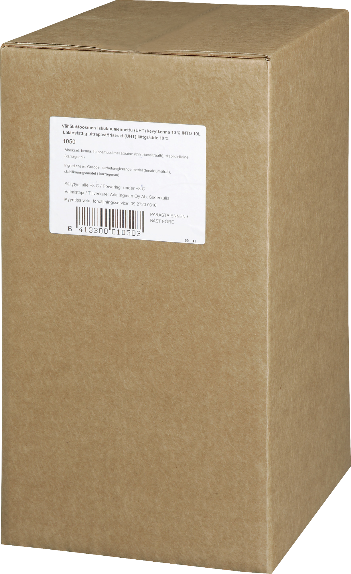 Arla vispikerma laktoositon 10L (UHT)
