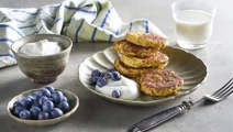 Eenvoudige eiwitrijke pannenkoeken met 3 ingrediënten
