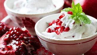 Mjukglass med granatäpple