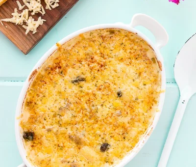 Cheesy gnocchi casserole