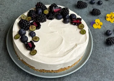 No-bake vanille cheesecake met roomkaas