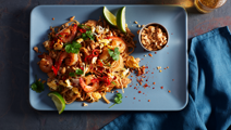 Kip- en garnalen Pad Thai